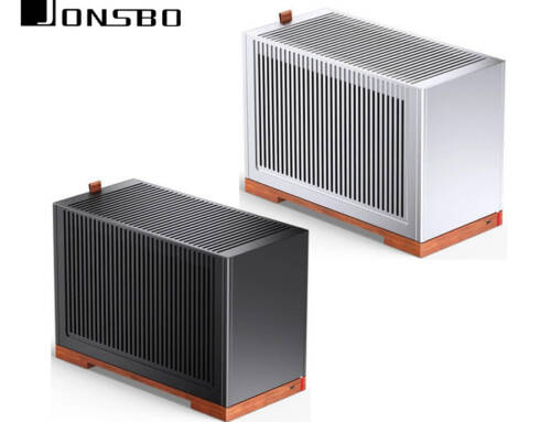 JONSBO喬思伯 T9【ITX】PCIe5.0線/胡桃木底座/鋁合金外殼 機殼