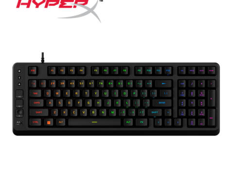 HyperX Eve 1800 電競鍵盤/中文/RGB/薄膜式/專用媒體按鍵