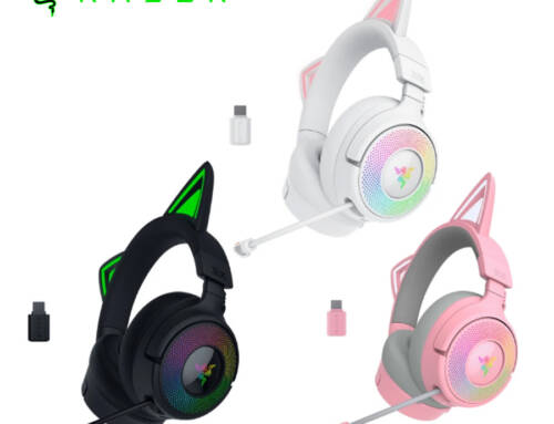 Razer雷蛇 Kraken Kitty V3 Pro 無線電競耳機/貓耳/虛擬7.1